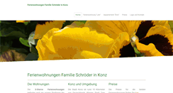 Desktop Screenshot of ferienwohnung-konz.de