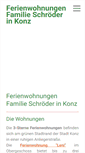 Mobile Screenshot of ferienwohnung-konz.de