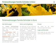 Tablet Screenshot of ferienwohnung-konz.de